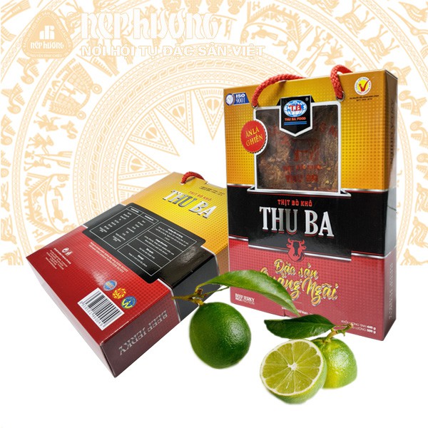 Thịt bò khô Thu Ba ( Loại miếng ) - Đặc sản Quảng Ngãi