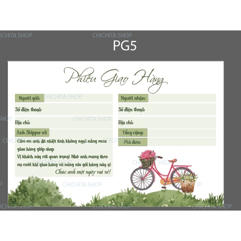 [Giá Tại Xưởng] combo 50,100 phiếu giao hàng, phiếu gửi hàng có keo dán, không dán hàng có sẵn