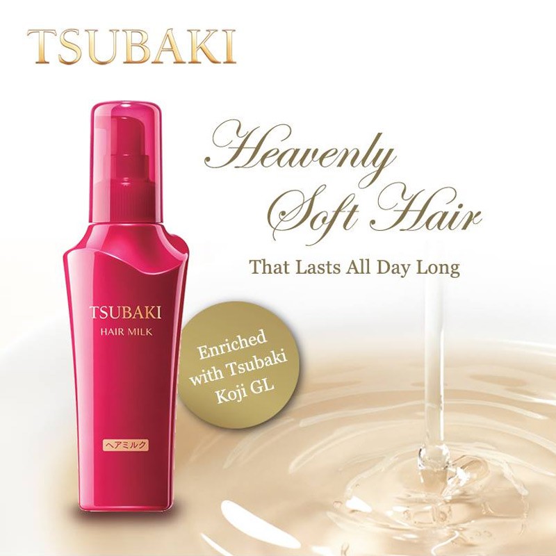 Sữa Dưỡng Tóc Tsubaki Chống Nắng Phục Hồi Hư Tổn Hair Milk 100ml Hasaki sản phẩm chính hãng
