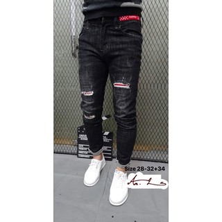 QUẦN JEANS NAM RÁCH VÁ PHONG CÁCH [An.Lee SHOP]