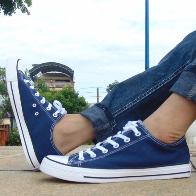 Giày C1 AllStar Classic Nam Cổ Thấp Xanh Navy