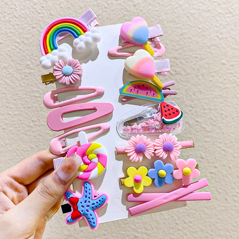 Kẹp tóc phong cách Hàn Quốc dễ thương cho bé gái