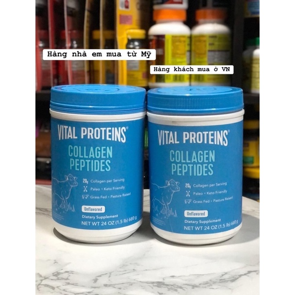 Collagen đẹp da, móng, tóc Vital Proteins Collagen Beauty 15g collagen thuỷ phân