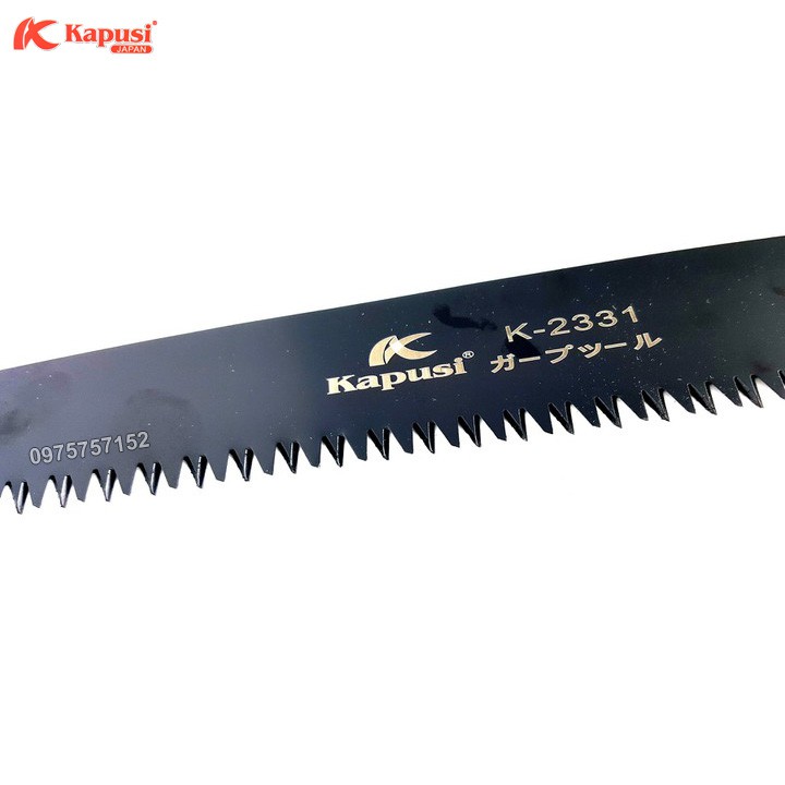 Bộ cưa gỗ cầm tay thép đen và Kéo cắt cành Nhật Kapusi Japan lưỡi thép SK-5 siêu bền - siêu sắc