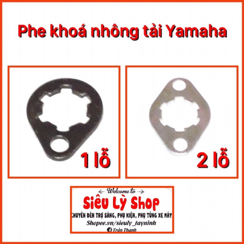 Phe khoá (cài) nhông tải trước xe Yamaha 1 lỗ 2 lô