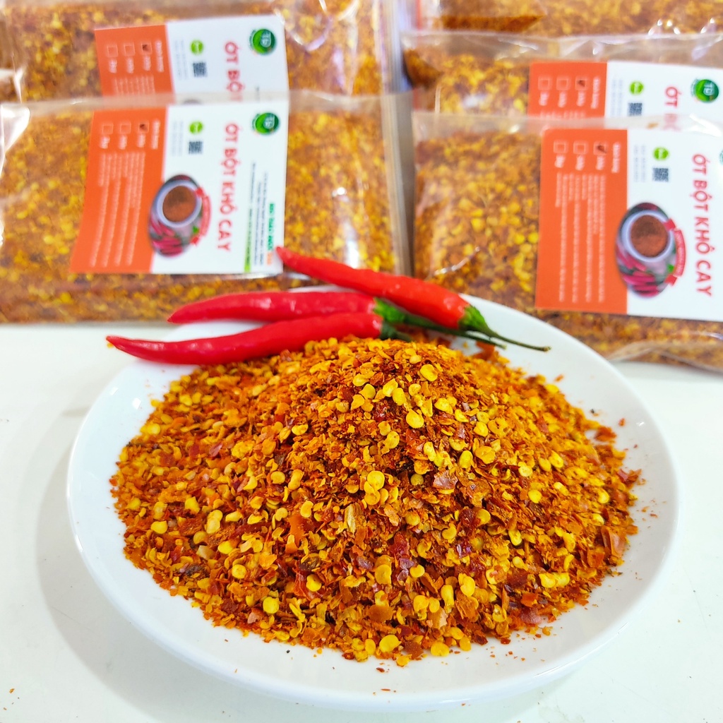 Ớt khô cánh nhỏ siêu cay, dùng làm kim chi, gia vị ướp gà, vit, heo, cá nướng, hàng công ty [250 g - 500g] I Farm24h