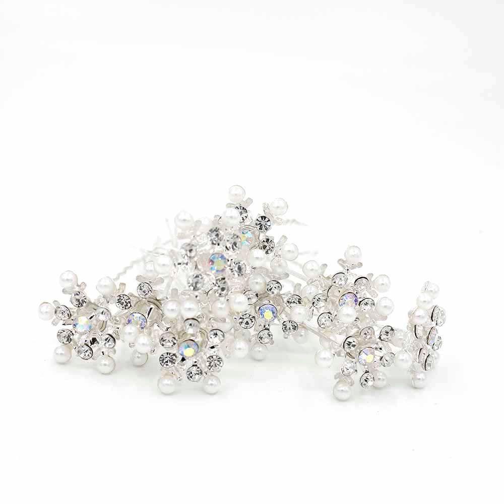 Set 5 Kẹp Tóc Cô Dâu Đính Đá Sang Trọng