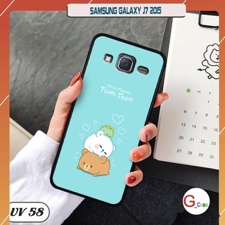 Ốp điện thoại Samsung Galaxy J7 2015 lưng nhám viền cao su dẻo in hình
