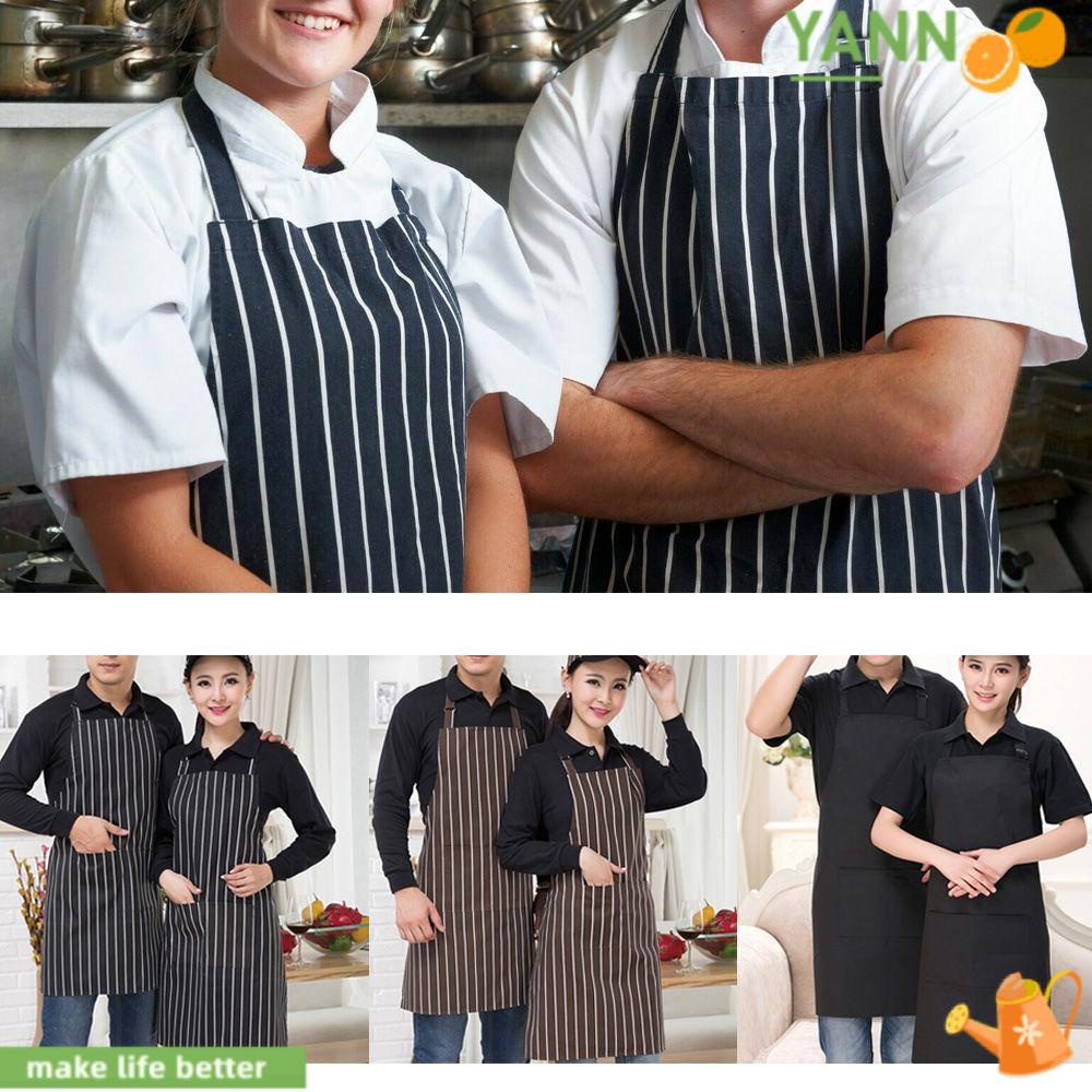 Tạp Dề Nấu Ăn Dáng Dài Họa Tiết Kẻ Sọc Cho Nam &amp; Nữ 1 Tuổi