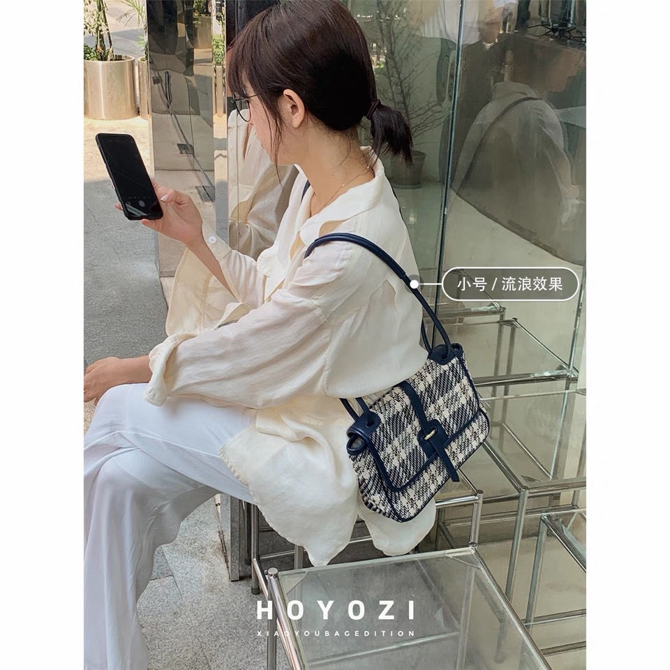 Túi Đeo Vai Bằng Vải Canvas Sức Chứa Lớn Họa Tiết Màu Xanh Dương Thời Trang Mùa Hè Cho Nữ