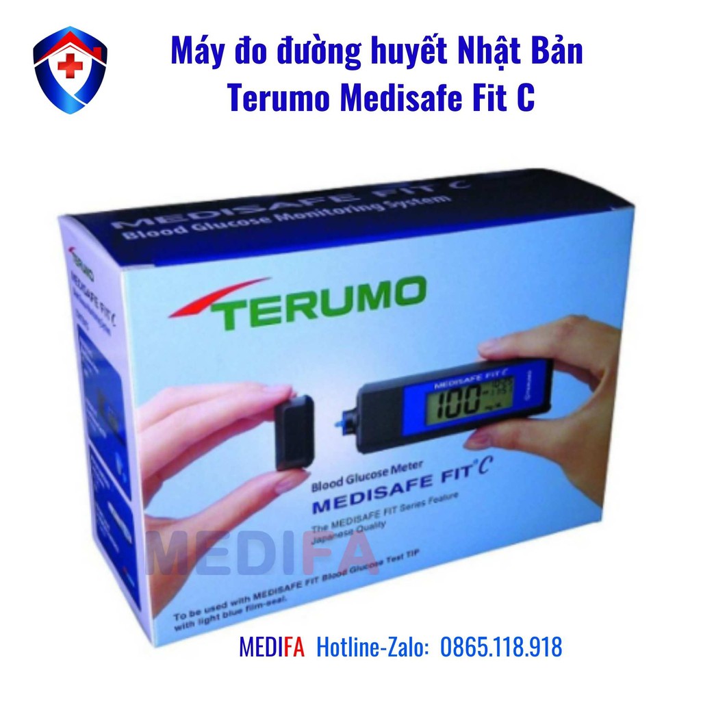 ✨[TRỌN BỘ] Máy đo đường huyết, tiểu đường Terumo MEDISAFE Fit C nhập nguyên chiếc từ Nhật Bản, Bảo hành 5 năm