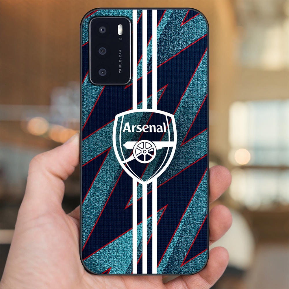 Ốp lưng Oppo A16 viền đen in hình Arsenal FC