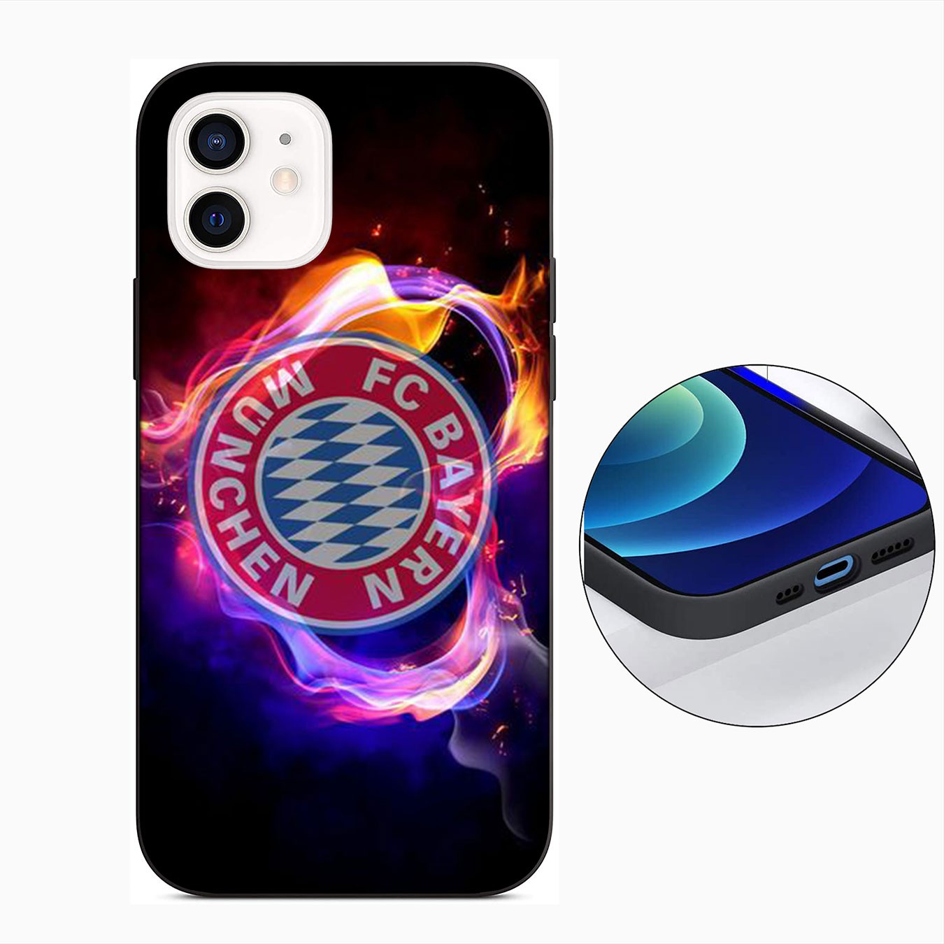 Ốp điện thoại silicon mềm họa tiết FC Bayern Munich cho Huawei P30 Pro Lite Y6 Y7 Y9 Prime 2019 2018