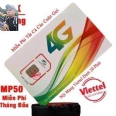 XẢ KHO [FREE THÁNG ĐẦU] SIM 4G Viettel V120 Tặng 62GB Tháng và miễn phí gọi nội mạng - Viettel V120