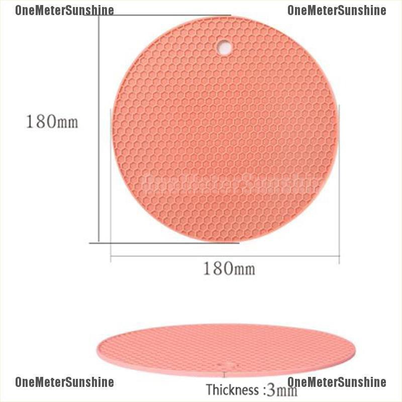 Miếng lót nồi silicon hình tròn chống trượt chịu nhiệt tốt