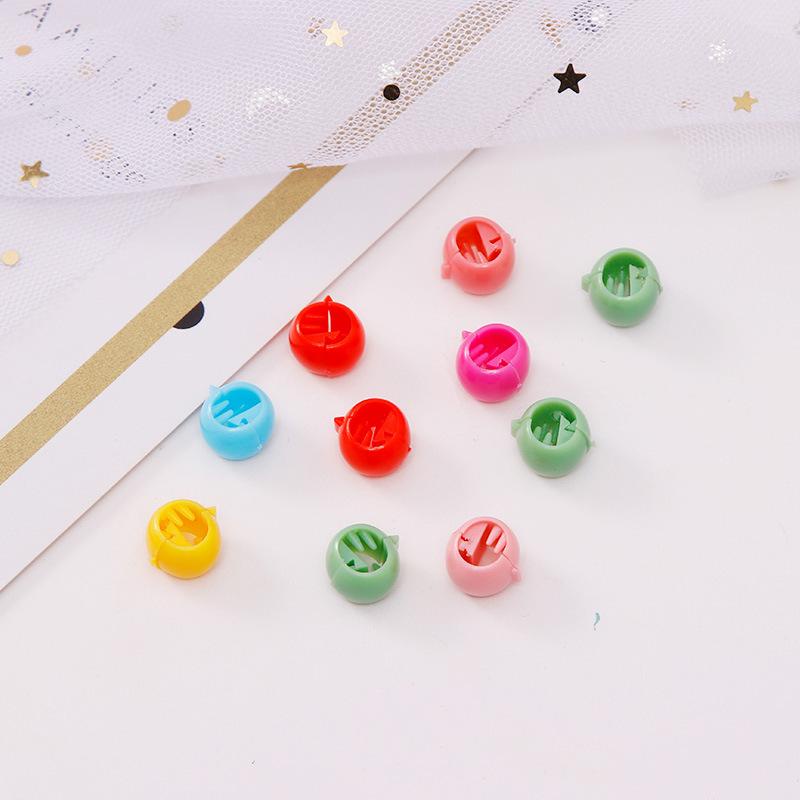Set 30 Kẹp Tóc Càng Cua Tròn Bằng Nhựa Màu Kẹo Ngọt Thời Trang Cho Nữ
