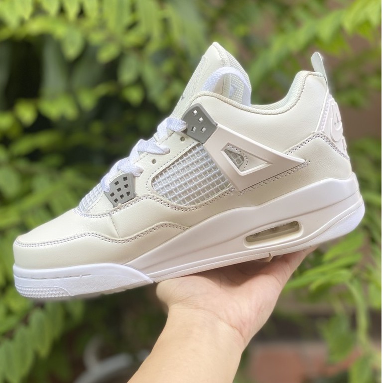 Giày air Jordan 4 trắng Full, Giày thể thao JD4 nam nữ siêu hot Fullboxbill+ tặng dây | BigBuy360 - bigbuy360.vn