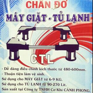 Chân đế máy giặt 9kg INOX loại dầy