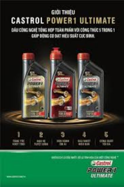 DẦU NHỚT TỔNG HỢP TOÀN PHẦN&lt;br&gt;CASTROL POWER 1 ULTIMATE SCOOTER