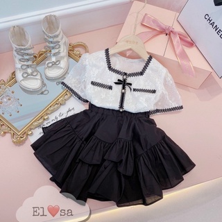Set áo ren cv 2 lớp cho bé gái