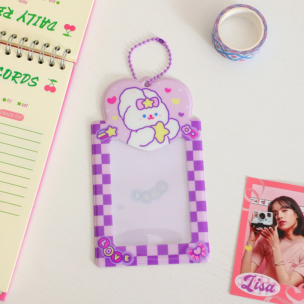 Móc Khóa Chủ Đề Hoạt Hình Lomo Đáng Yêu Giá Đỡ