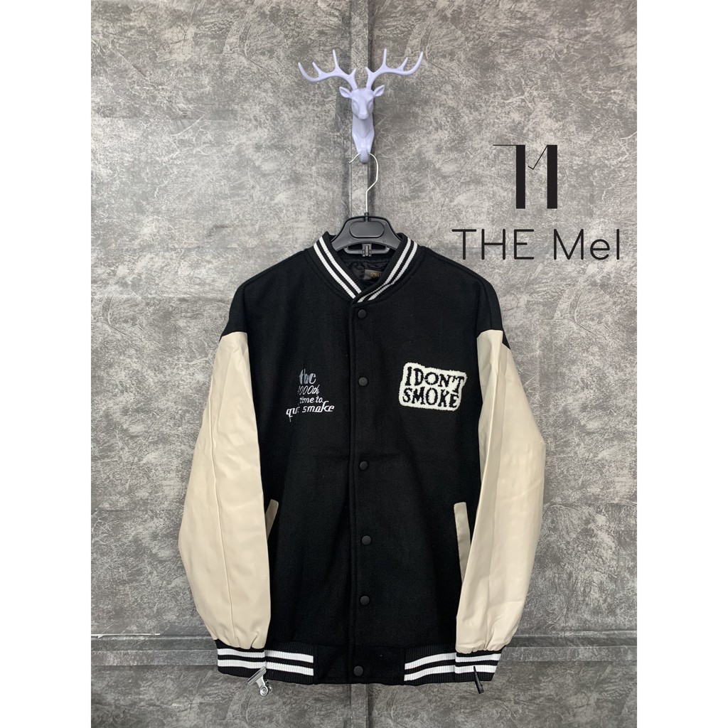 CÓ SẴN - Áo khoác bóng chày form crop - Playboy - varsity Jacket - The Mei | BigBuy360 - bigbuy360.vn