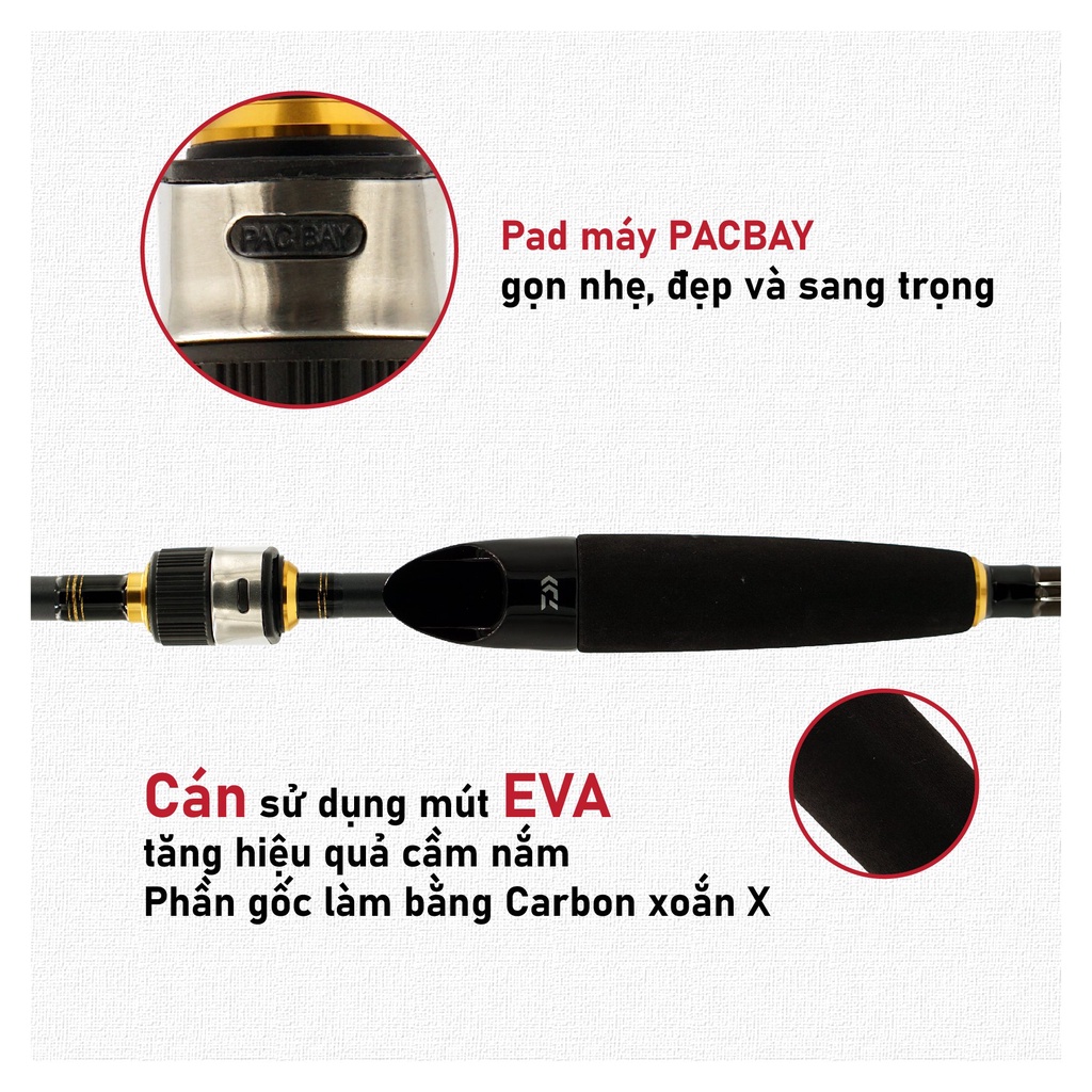 CẦN CÂU LURE MÁY ĐỨNG DAIWA AIR X