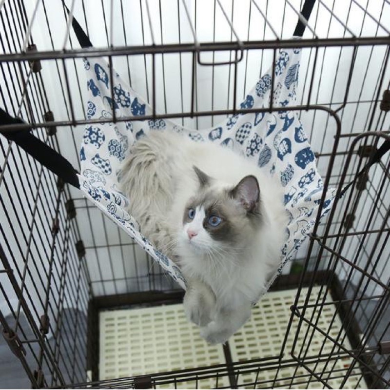 Võng mèo treo lồng chuồng 2 lớp nhiều màu, kích cỡ cho thú cưng