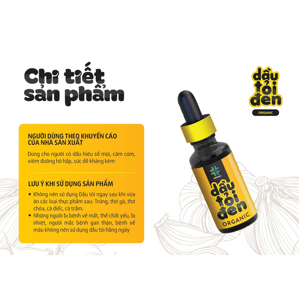 DẦU TỎI ĐEN ORGANIC ( Hỗ trợ điều trị Dứt Điểm Ho, Sổ Mũi, Cảm Cúm, Cảm Lạnh, Khò Khè Khó Thở, tăng sức đề kháng cho bé)