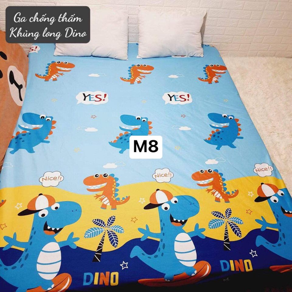 Ga chống thấm cotton cao cấp Hàn Quốc, ga trải giường chống thấm không nóng, không bí, thoáng mát