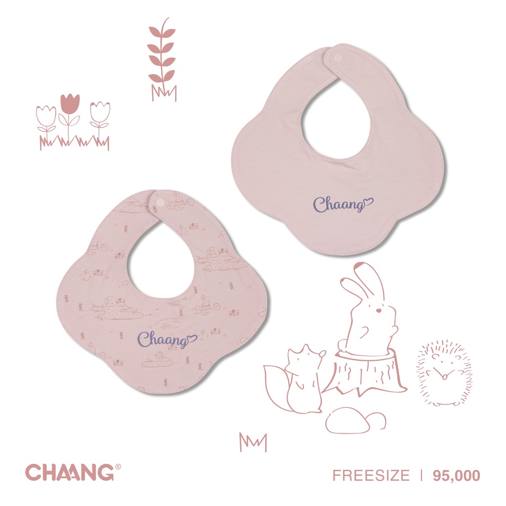 Set yếm tròn sơ sinh Chaang- BST sơ sinh Jungle Chaang