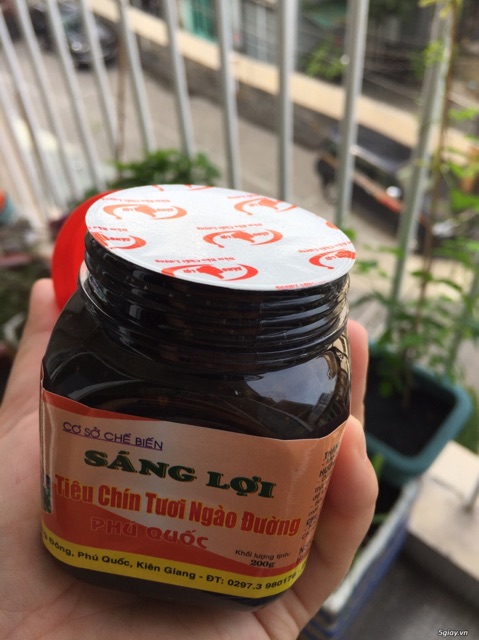 [Combo Siêu Tiết Kiệm] Tiêu Ngào Đường Sáng Lợi Đặc Sản Phú Quốc Hủ 200G (Combo 10 Hủ)