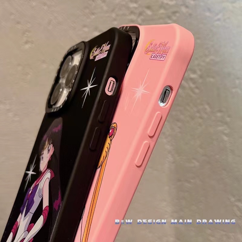 Ốp Điện Thoại Silicone Mềm Chống Sốc In Hình Thủy Thủ Mặt Trăng Hoạt Hình Cho iPhone 13 12 11 Pro MAX XR IX XS MAX i7 8 Plus