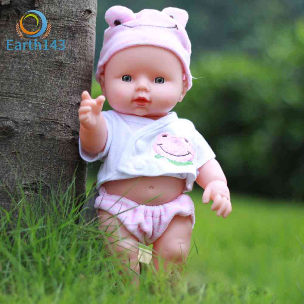 Búp Bê Bé Gái Sơ Sinh Silicone 30cm Kèm Vải