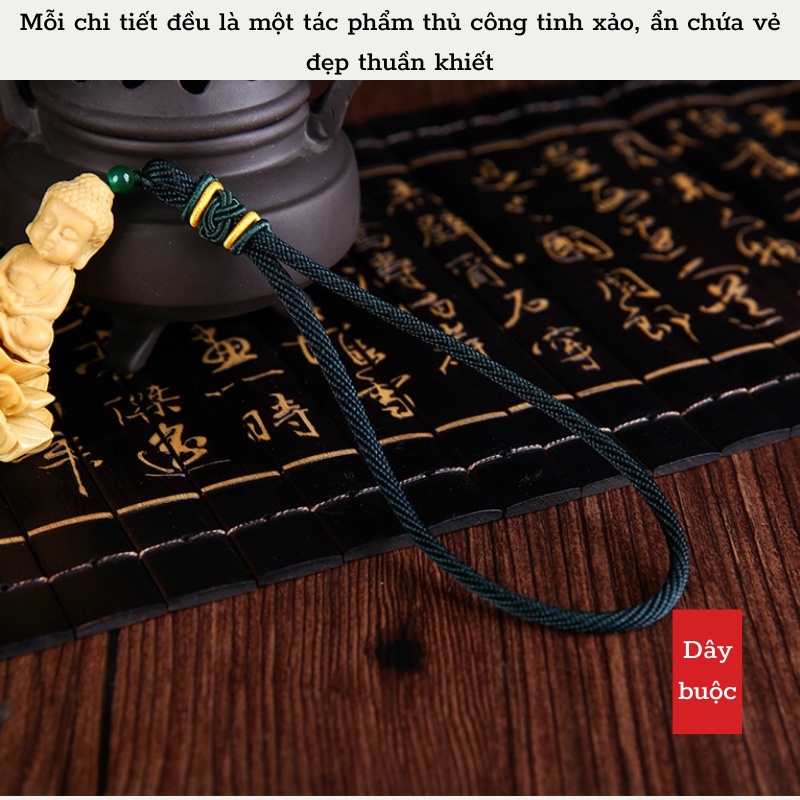 Dây treo xe ô tô tượng phật bà quan âm ngồi đài sen, khánh treo xe ô tô trang trí xe hơi