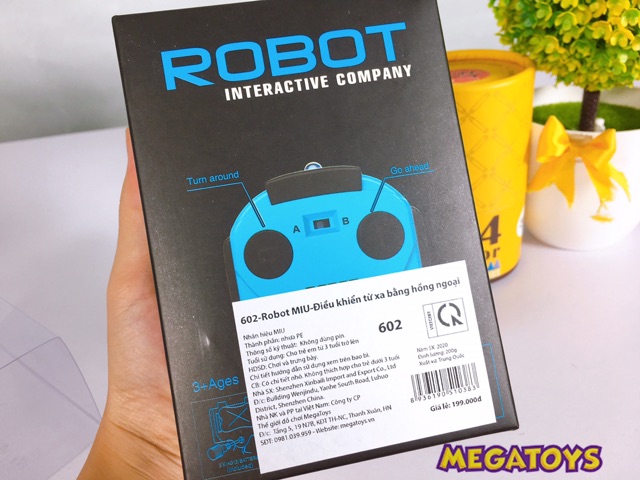 [Mã LIFETOYS1 giảm 30K đơn 99K] Robot Miu Thông Minh - Điều Khiển Từ Xa Bằng Hồng Ngoại 602 - Đi Được Nhiều Hướng