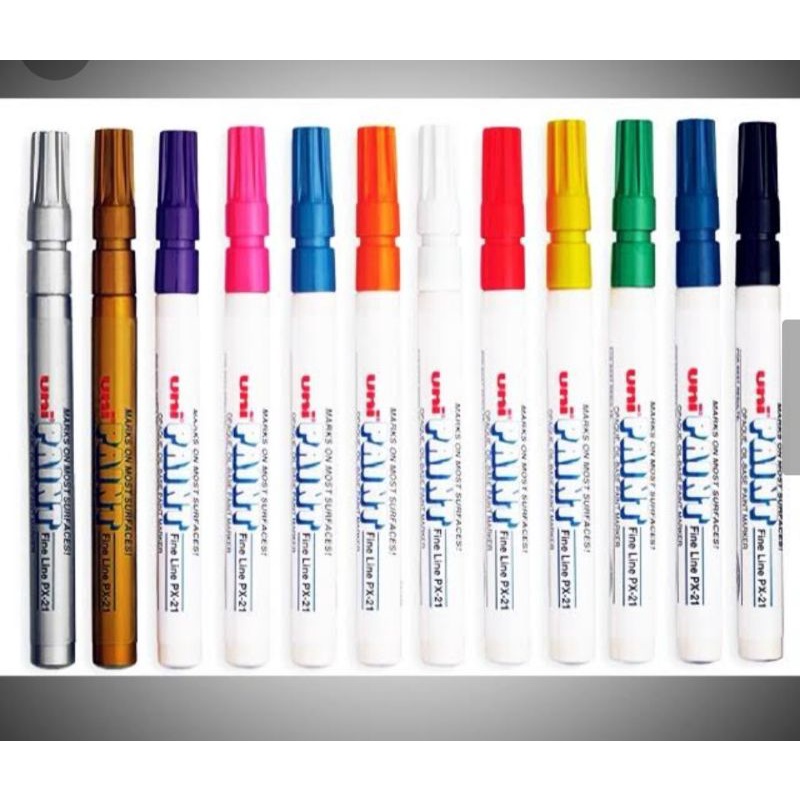 Bút Sơn Uni Px21 - Px20 - bút sơn viết mọi chất liệu