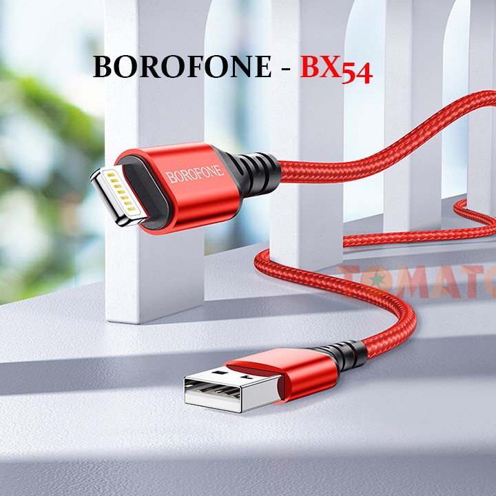 Dây Cáp Sạc IPhone Dây Dù Borofone BX54 Lightining Chính Hãng Sạc Nhanh Cho IPhone, Pin Dự Phòng, Tai Nghe Bluetooth I12