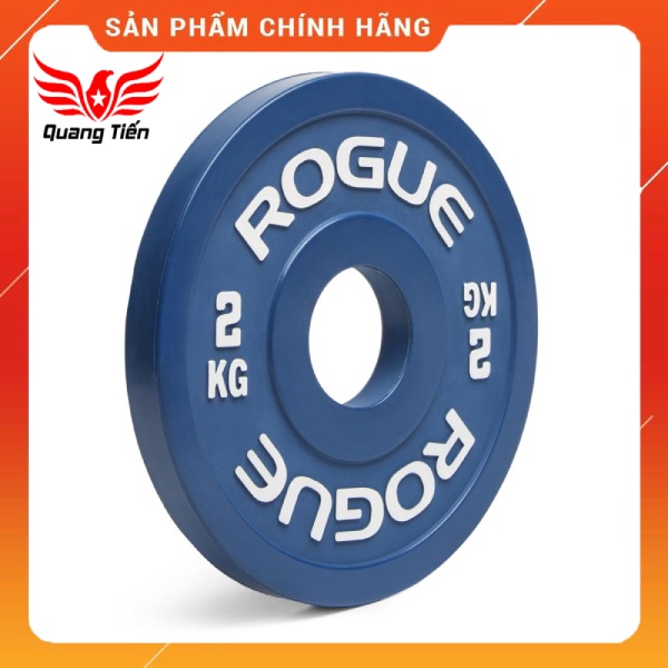 Tạ bánh cao su ROGUE 2 kg cao cấp mini lỗ 50 nhập khẩu (giá 1 chiếc)