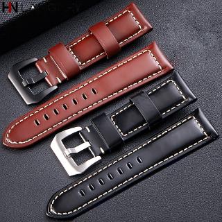 High Quality Smooth Watch Band for Panerai Style Men's Genuine Leather Business Watchband Strap 20/22/24/26 mm