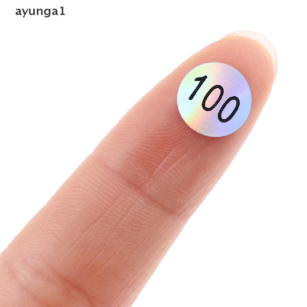 [ayunga1] Waterproof Number 1-200 Laser Labels Stickers Nail Polish Lipstick Number Tags [new]
