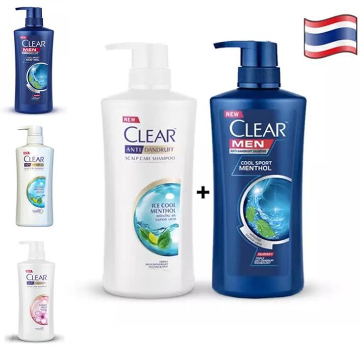 Dầu Gội Đầu Clear Thái Lan mẫu mới 2021