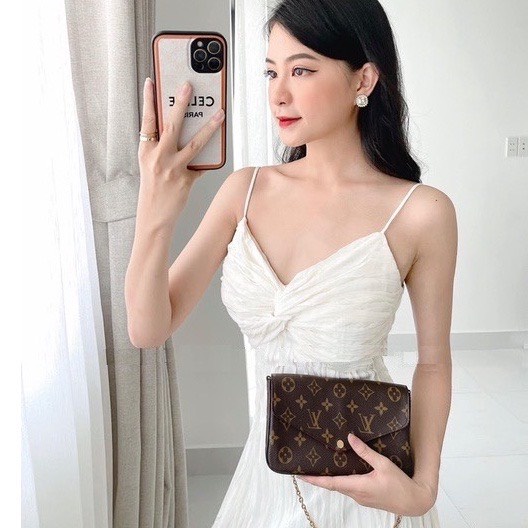 Đầm maxi đi biển, đầm 2 dây xoắn ngực siêu xinhhh - Lopi Dress