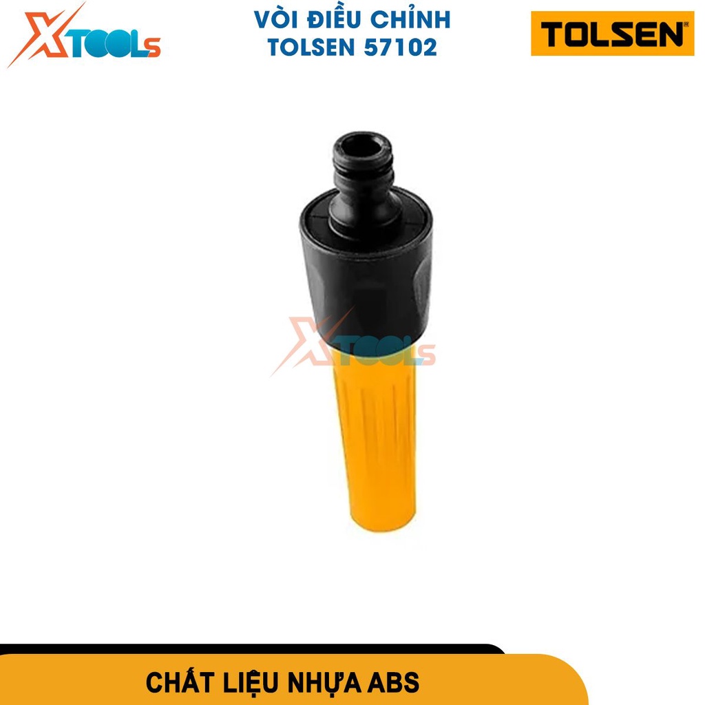 Đầu phun tưới nước TOLSEN 57102 Đầu phun nước khớp nối 16mm bộ chuyển đổi kết nối nhanh chất liệu ABS[CHÍNH HÃNG][XTOOLS