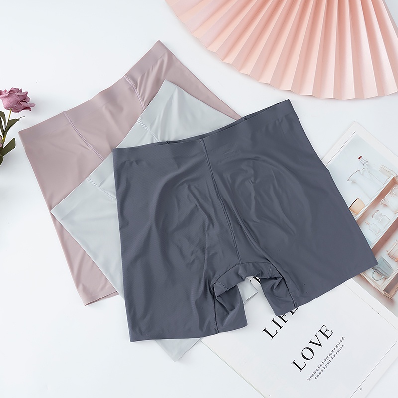 Quần an toàn mặc trong chân váy Ecmln chất lụa lạnh mềm mại thoáng khí thời trang mùa hè cho nữ tùy chọn màu sắc