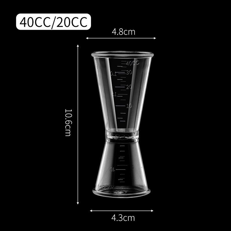 Cốc Đong Hai Đầu Bằng Nhựa Dung Tích 20cc Với Mức Đo oz Tiện Lợi