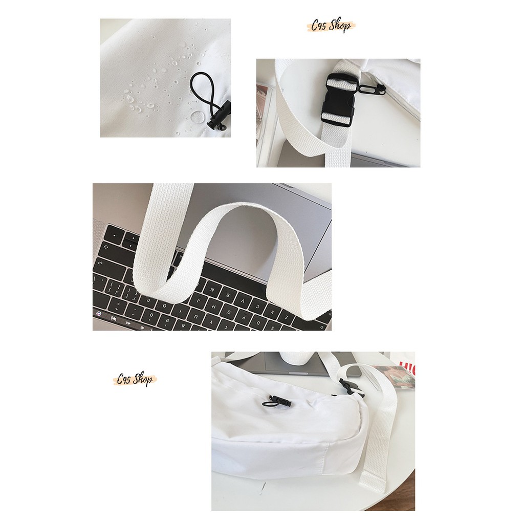 Túi tote đeo chéo nam nữ unisex ulazzang vải canvas chống nước, T019