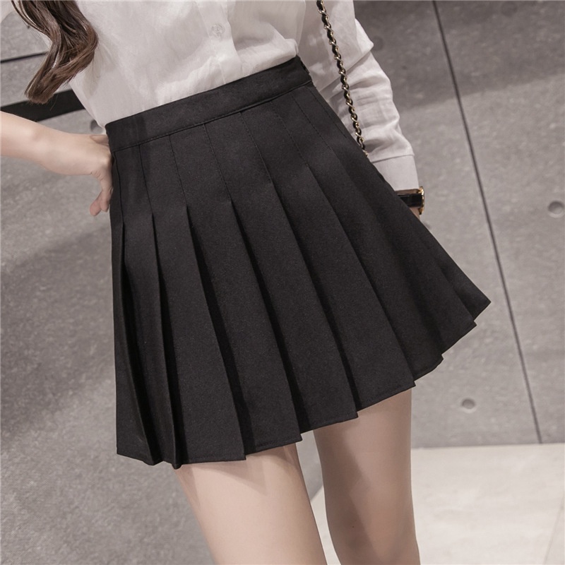 Chân váy xếp ly tennis ngắn dáng xòe hàn quốc SAVVY skirt cao cấp màu trắng đen