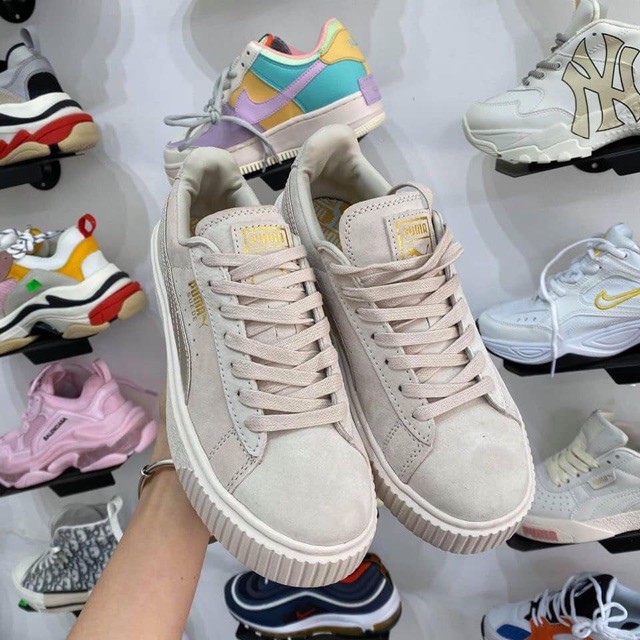 (Video cận cảnh) Giày thể thao sneaker đế bánh nỉ da nỉ