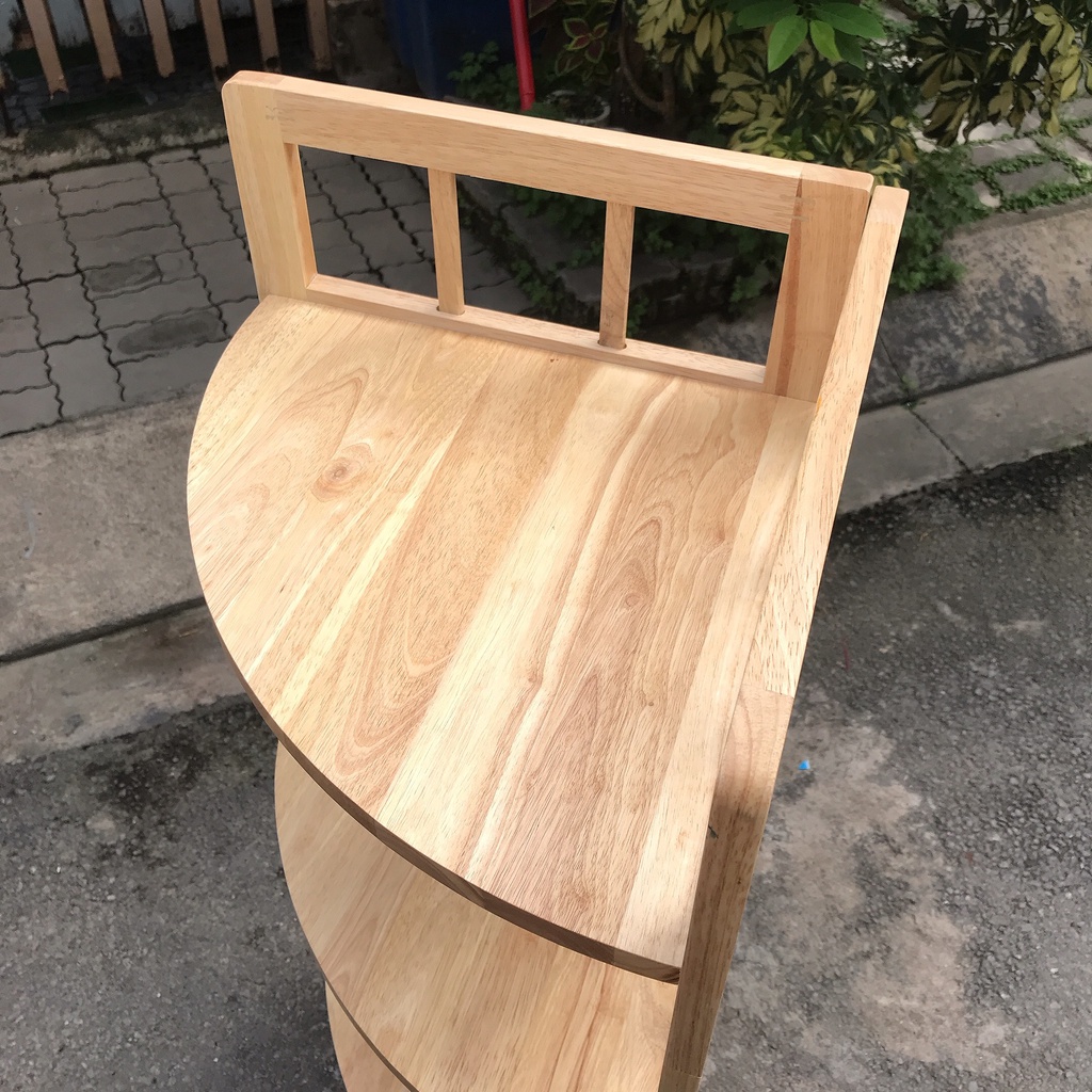 Kệ góc gỗ 4 tầng 38cm